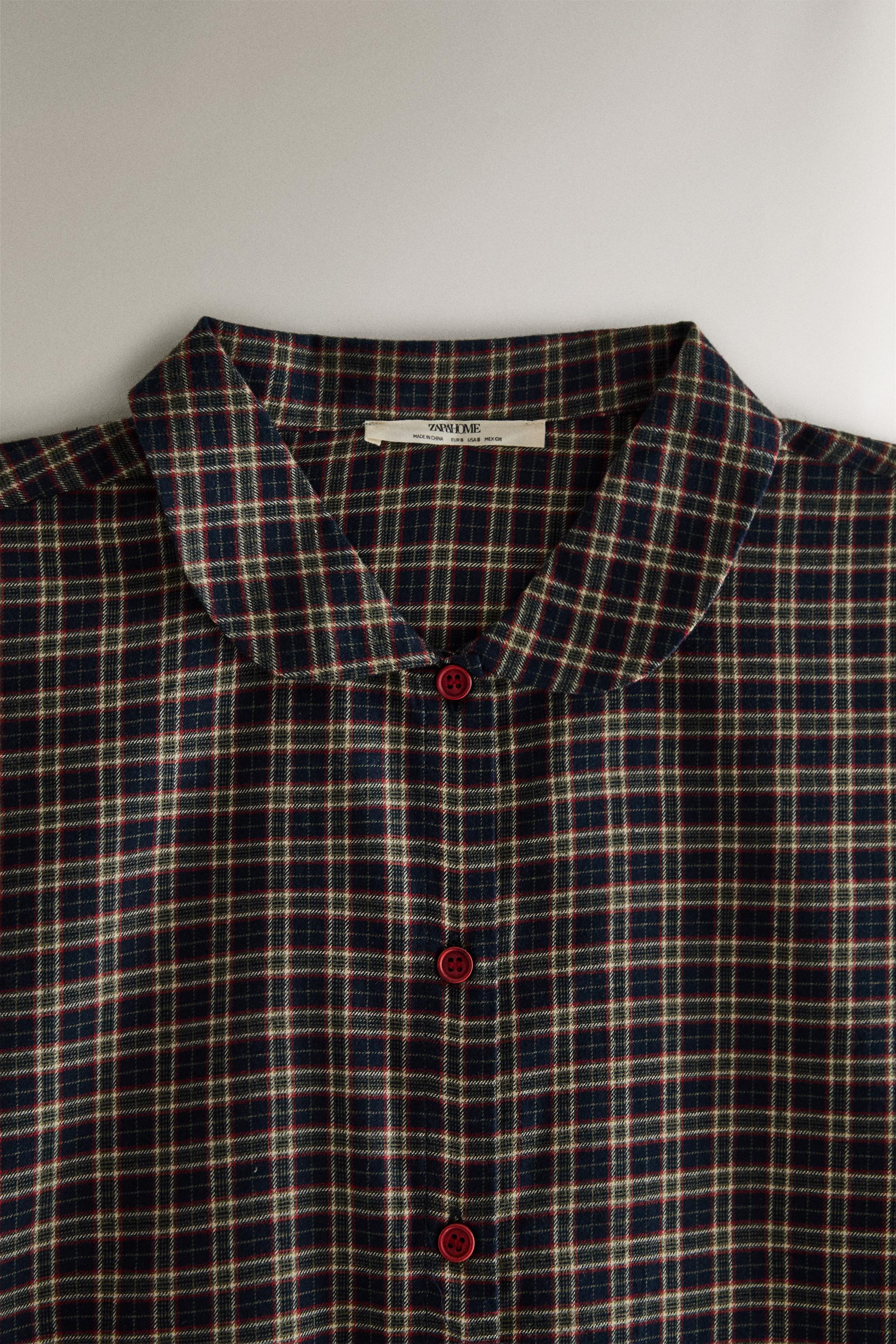 CHECK FLANNEL CHRISTMAS PAJAMA SET (SET OF 2